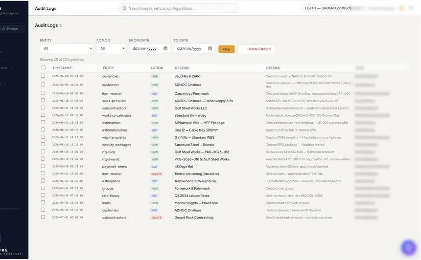 Audit Logs